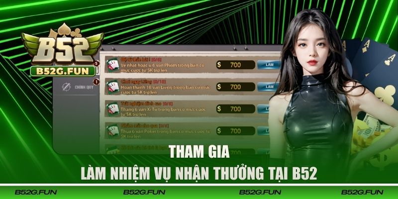 Tham gia nhiệm vụ hàng ngày nhận thưởng hấp dẫn